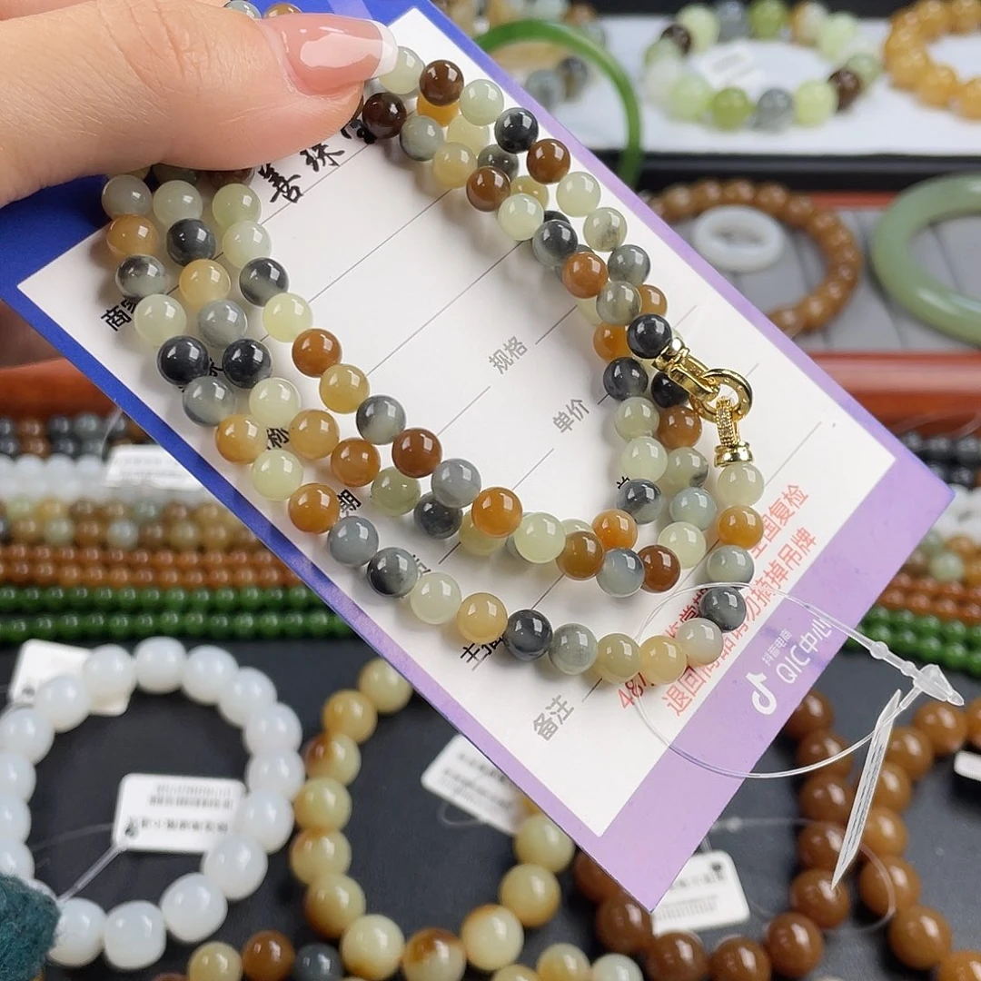 和田玉手串未镶嵌