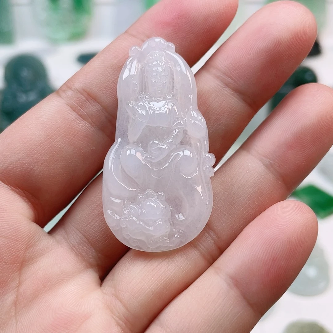 翡翠颈饰未镶嵌文殊