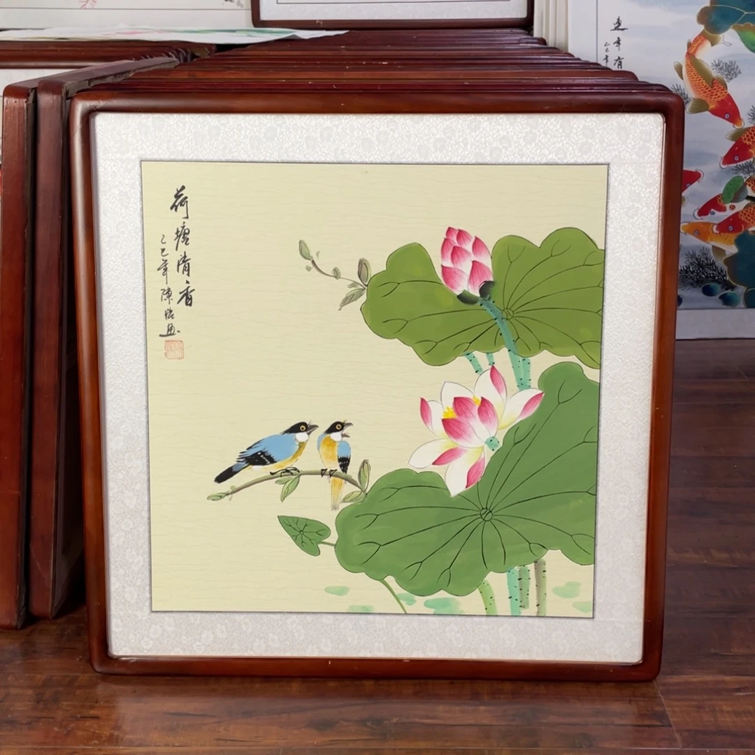 国画带框尺寸63*63厘米