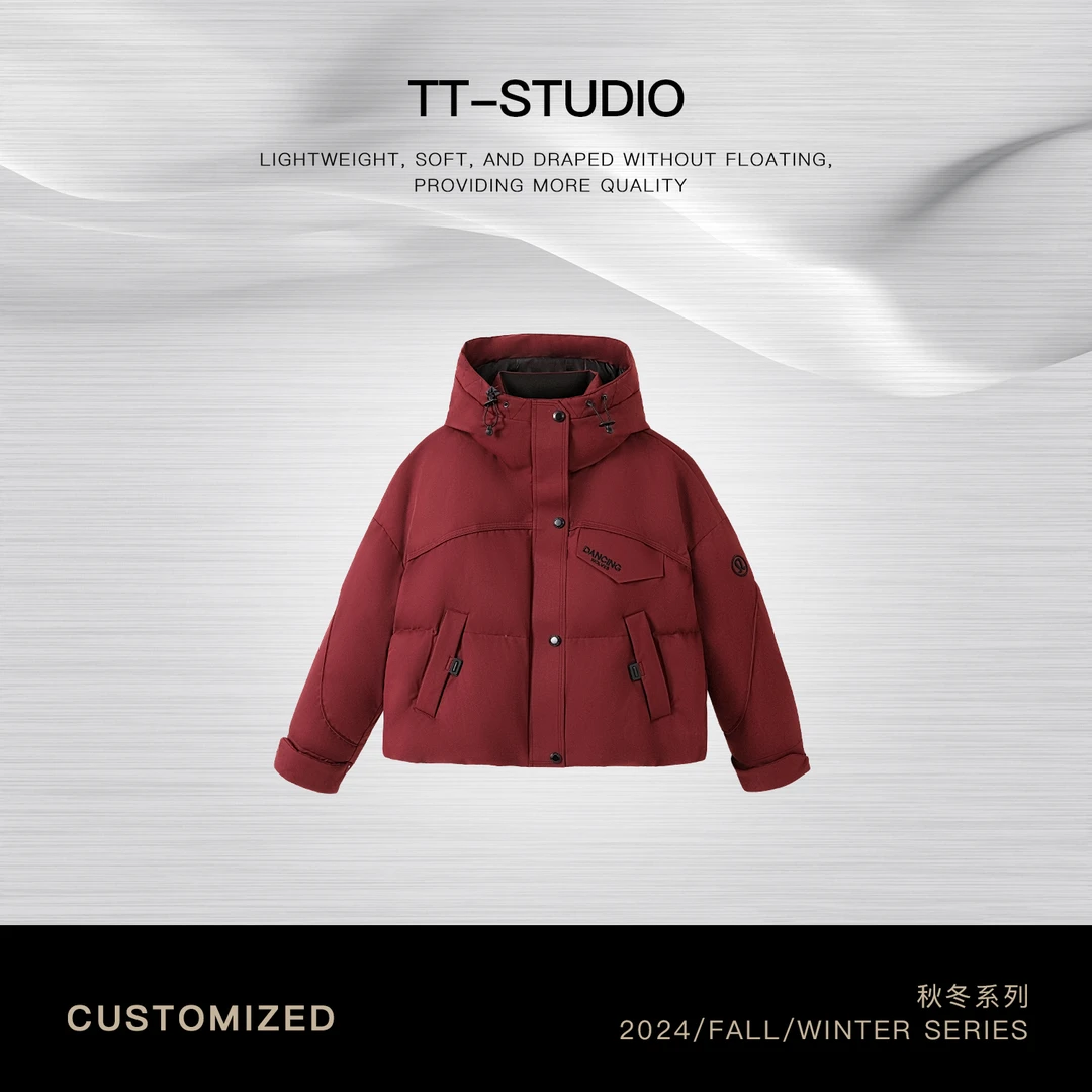 TT【极寒先锋】白鹅绒户外三防冲锋连帽冬季保暖羽绒服女TT-MYJD090