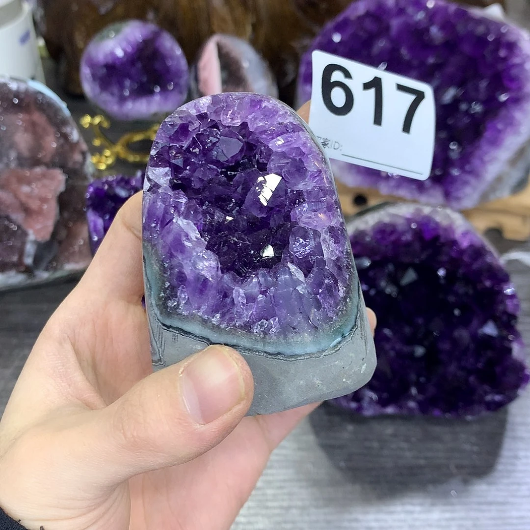 紫晶珠宝半成品未镶嵌617