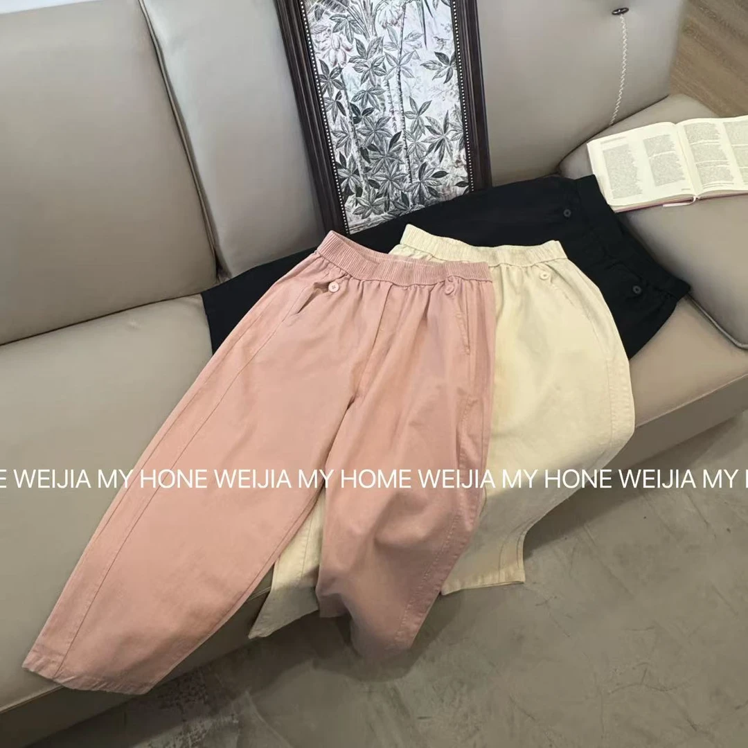 【WJ】春款  玉  25201 三色休闲裤（2-7）