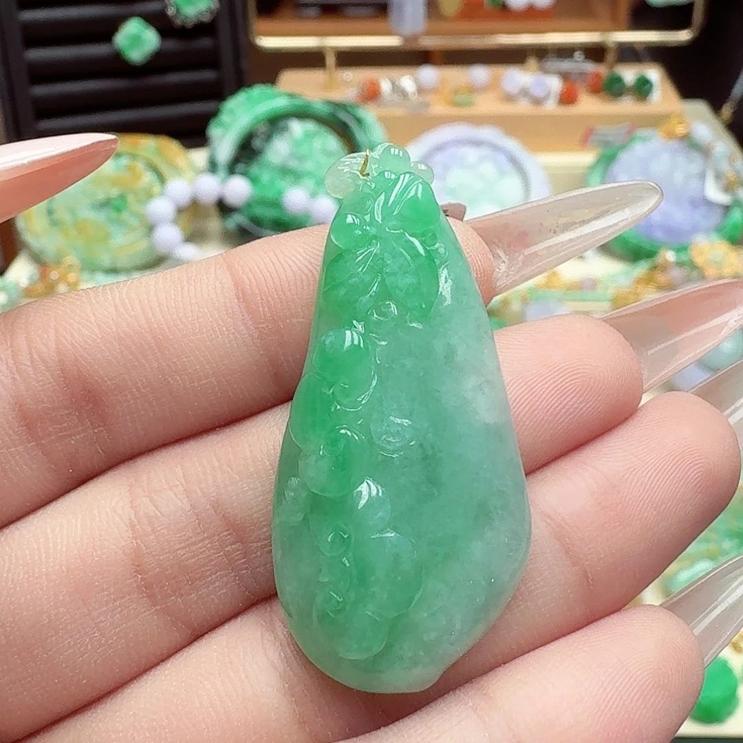 颈饰未镶嵌翡翠翡翠吊坠