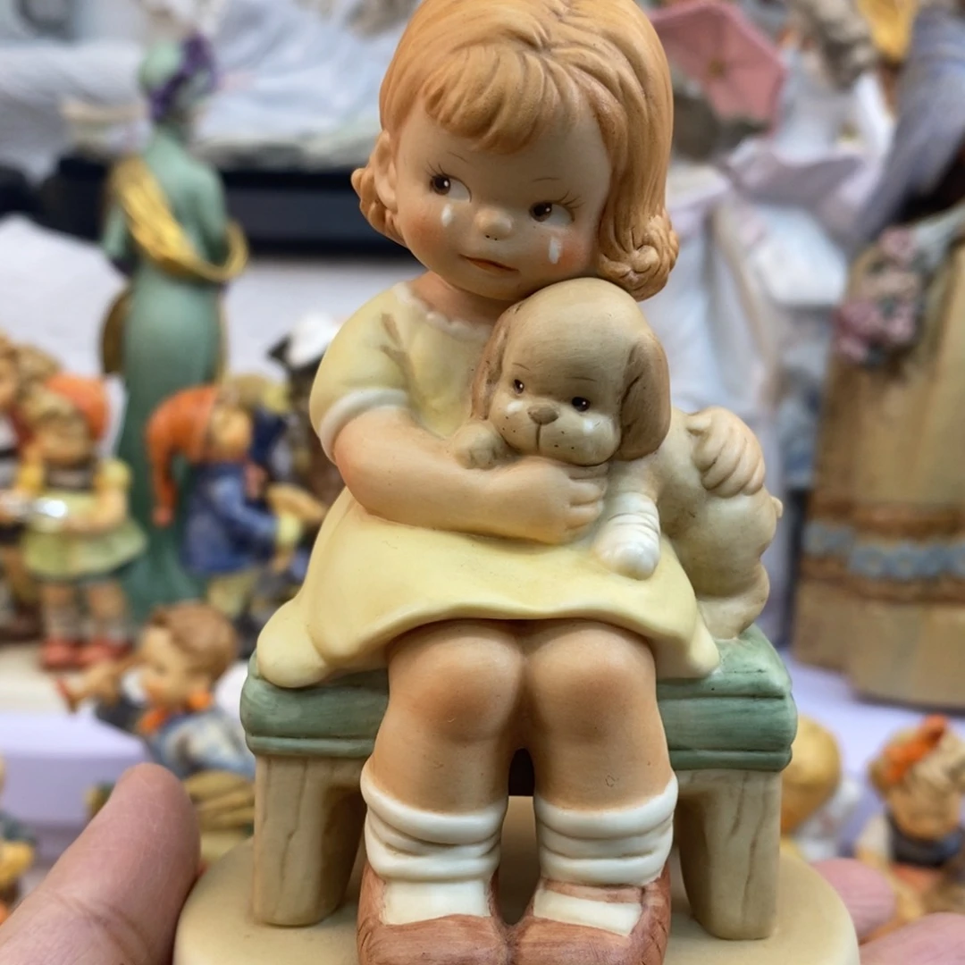 瓷片欧美中古美物摆件