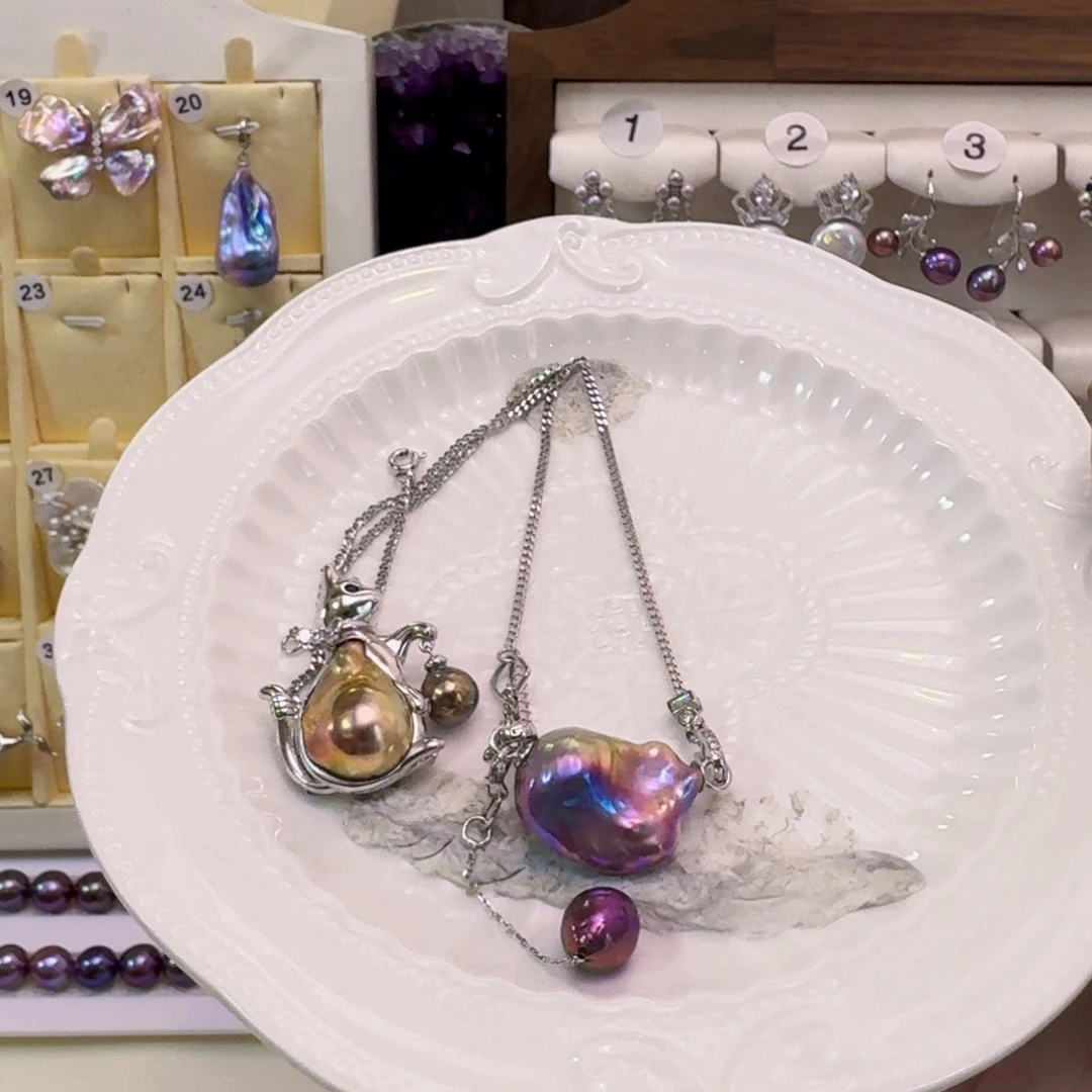 淡水珍珠项链未镶嵌萨*米