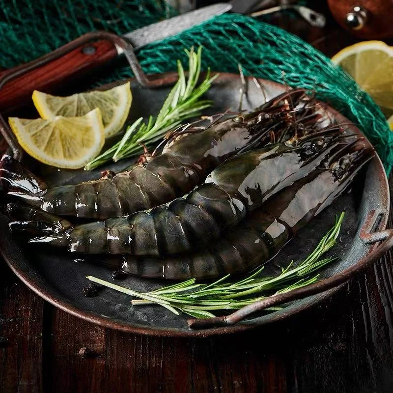 21-25黑虎虾 速冻锁鲜发货3斤/盒 1斤12只左右