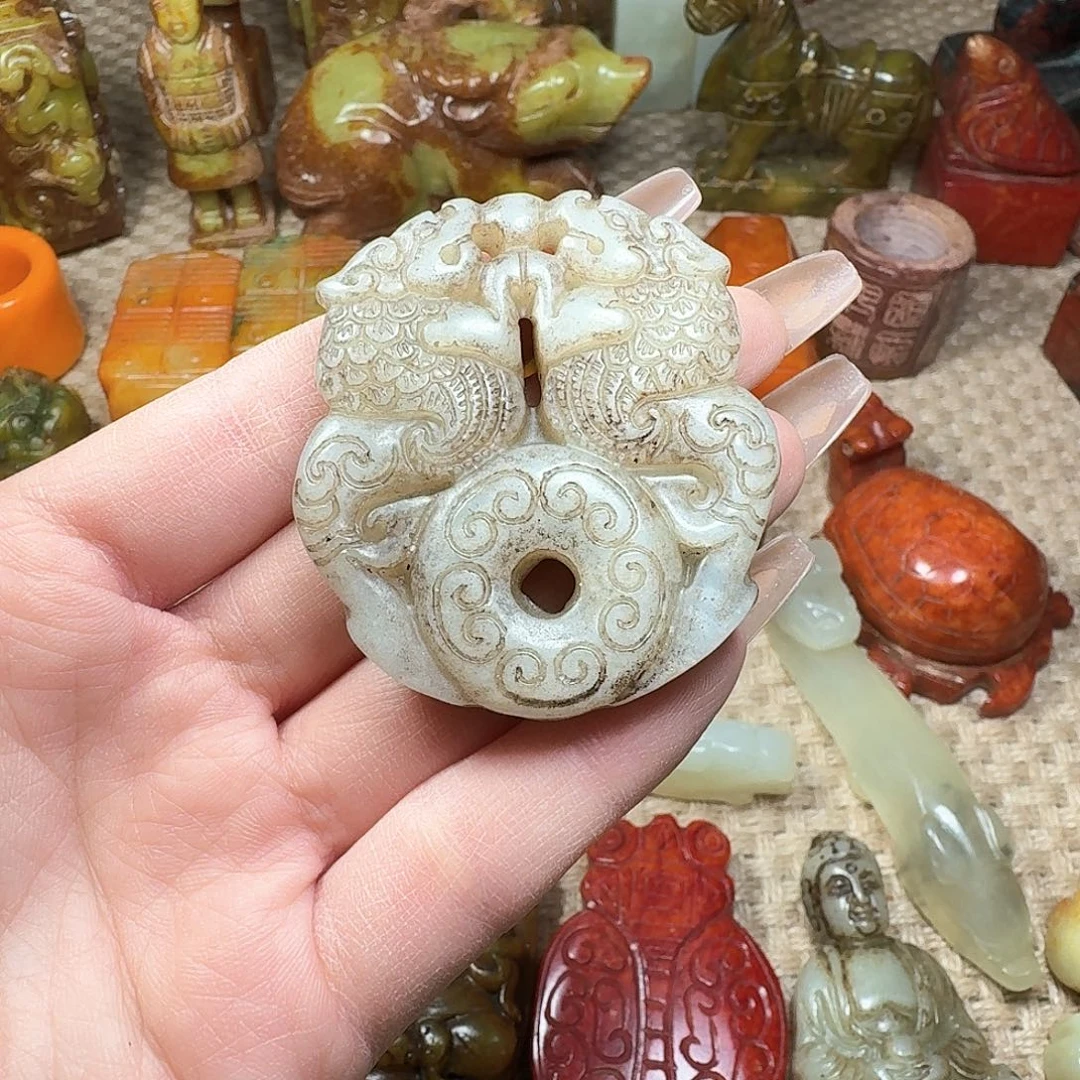 白玉菩提吊坠挂件