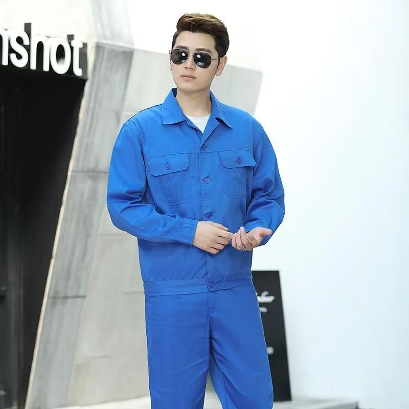 夏季薄款工作服套装男女劳保服长袖短袖工人劳保服工作服套装男