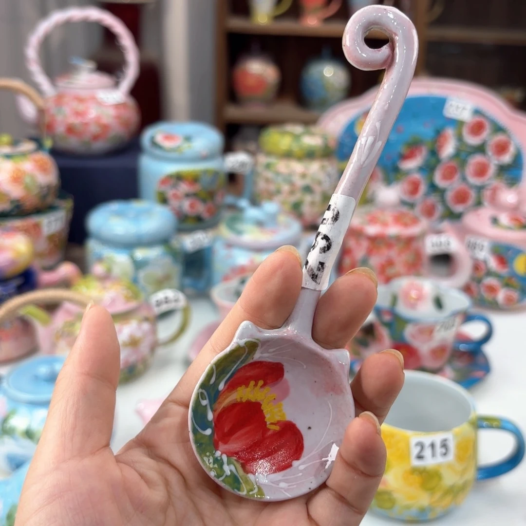 景德镇手绘高温釉下彩陶瓷茶具