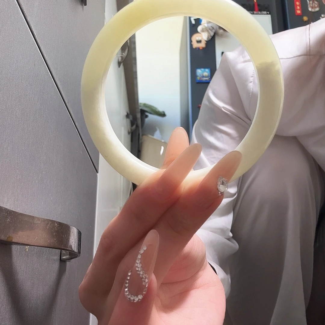 蛇纹石玉63圈口未镶嵌