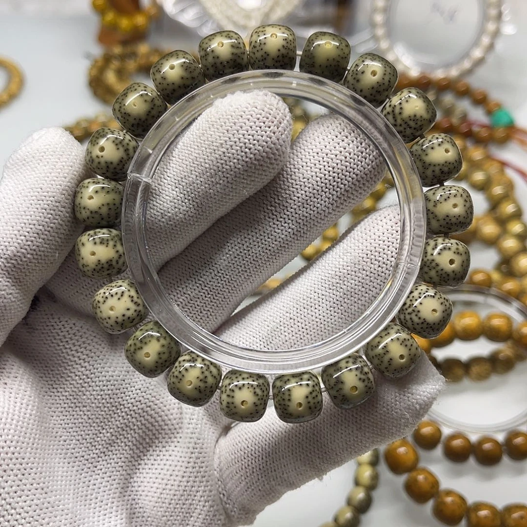 手串星月菩提绿幽灵11×10