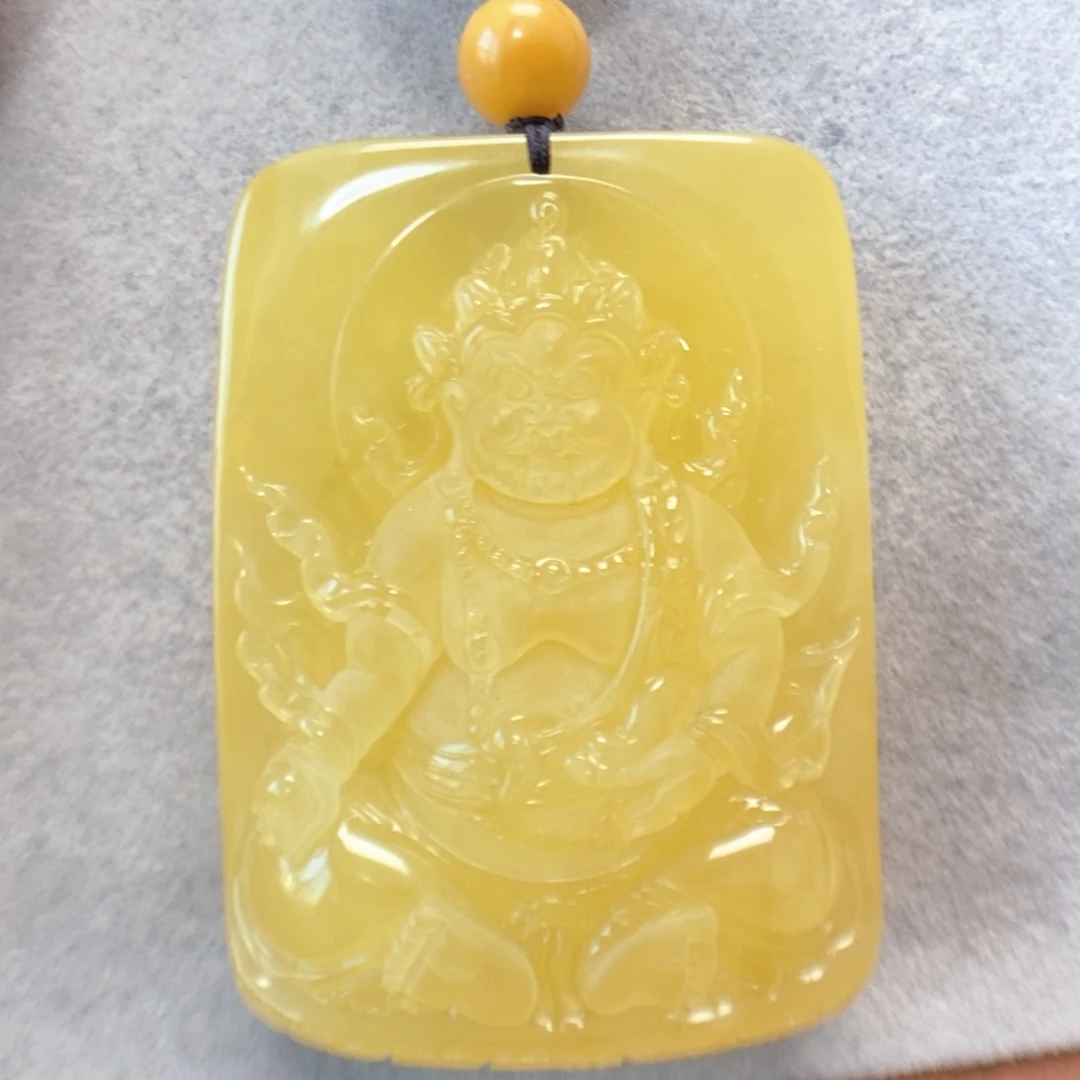 蜜蜡未镶嵌项链吊坠