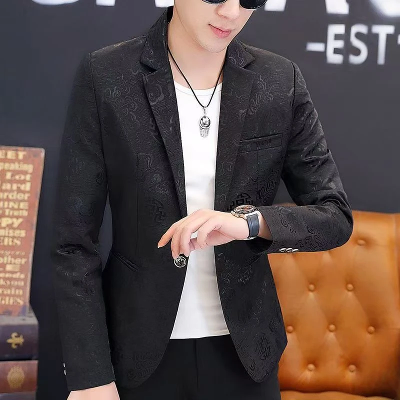 O 800-999 男西服男士时尚休闲潮流修身商务帅气韩版