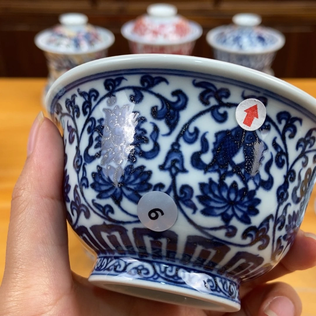 手绘现代茶具非古董