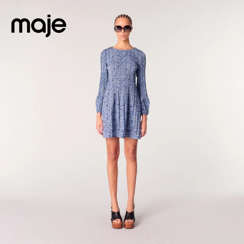 【商场同款】Maje 2025春夏新款女装法式气质连衣裙短裙MFPRO04236