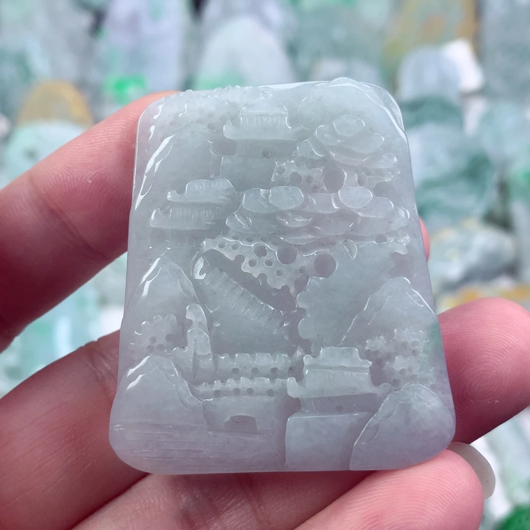 翡翠未镶嵌吊坠(不含链)