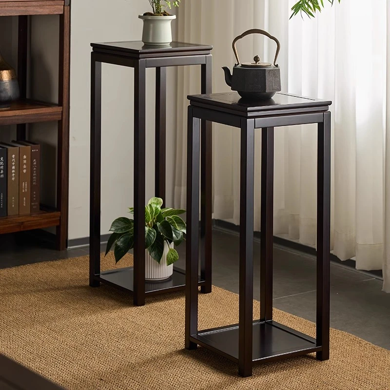 实木花架子阳台置物架花台新中式花几客落式地厅花盆架室内盆景架