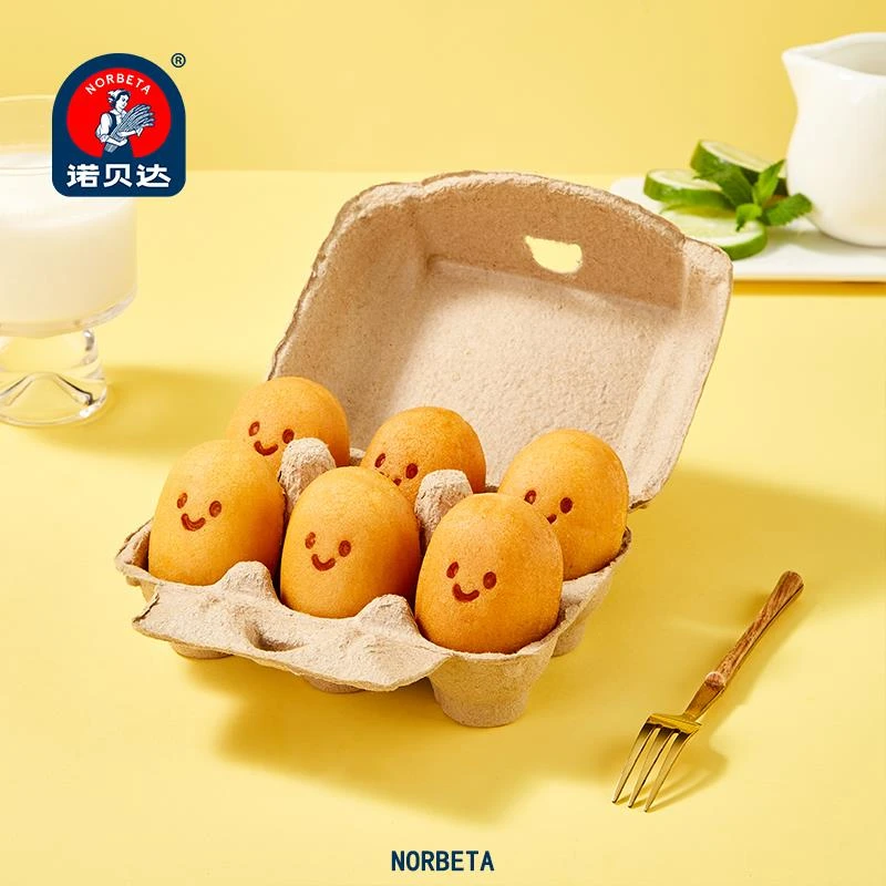 诺贝达爆浆微笑鸡蛋仔蛋糕早餐小面包整箱学生营养糕点休闲零食