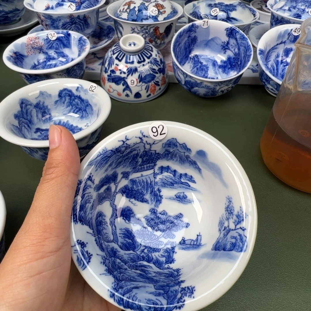 景德镇纯手工纯手绘茶具木木92