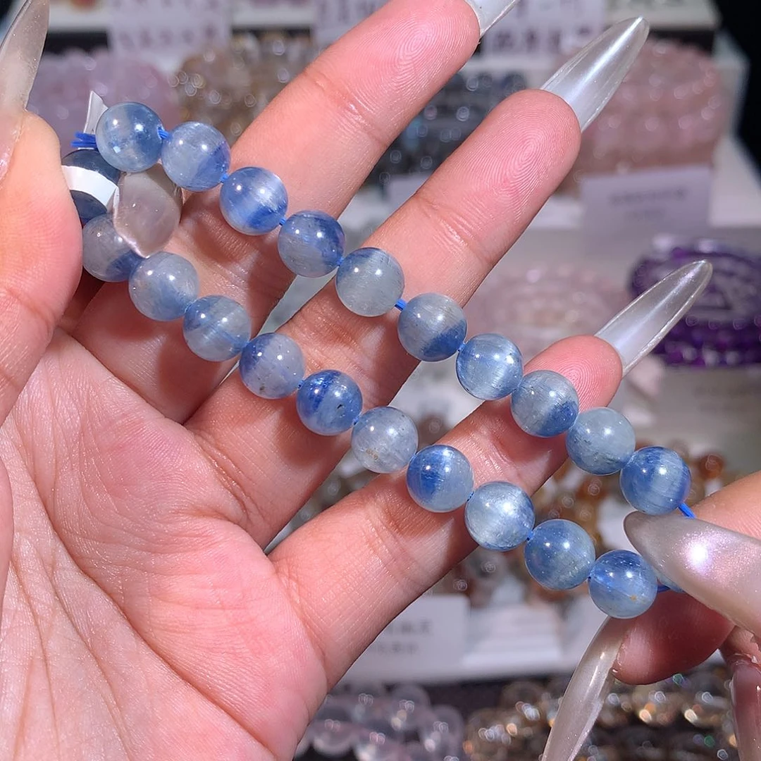 未镶嵌手串水晶半盆猫眼蓝晶8