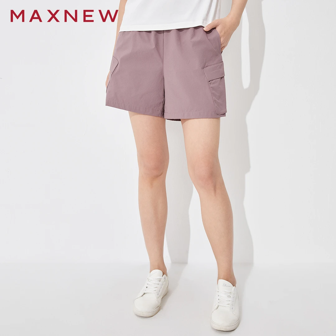 马恩MAXNEW女装2025夏季新款户外风工装短裤女运动短1P2224208