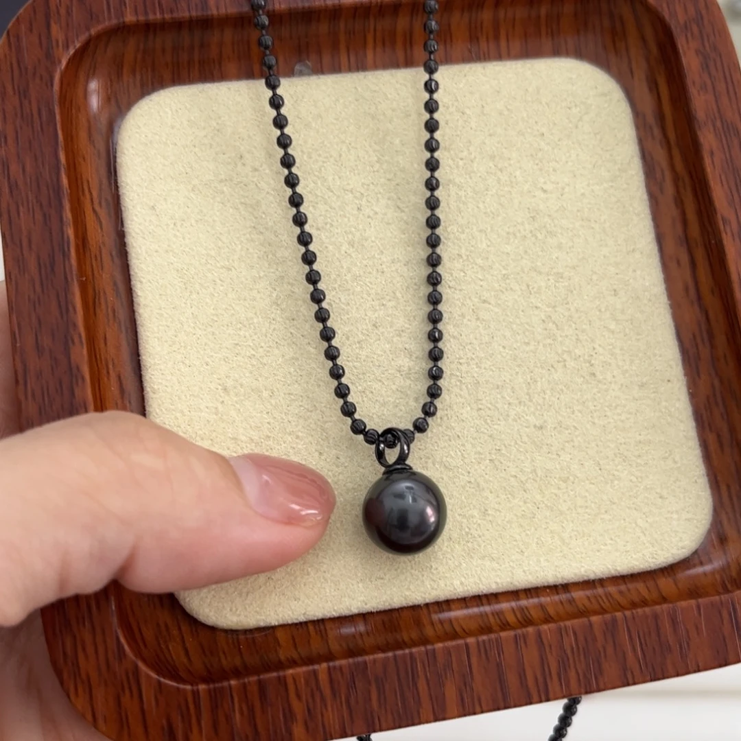 海水珍珠银S925镶嵌套链