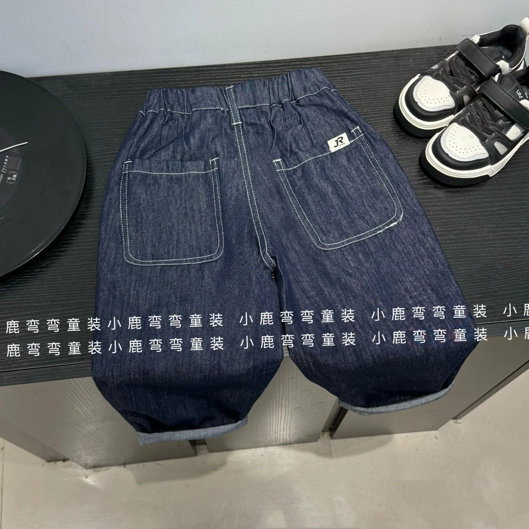 C252232后袋JR贴布牛仔裤