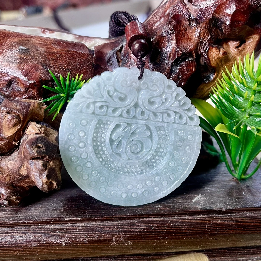 天然A货翡翠福牌（多样性发其一）