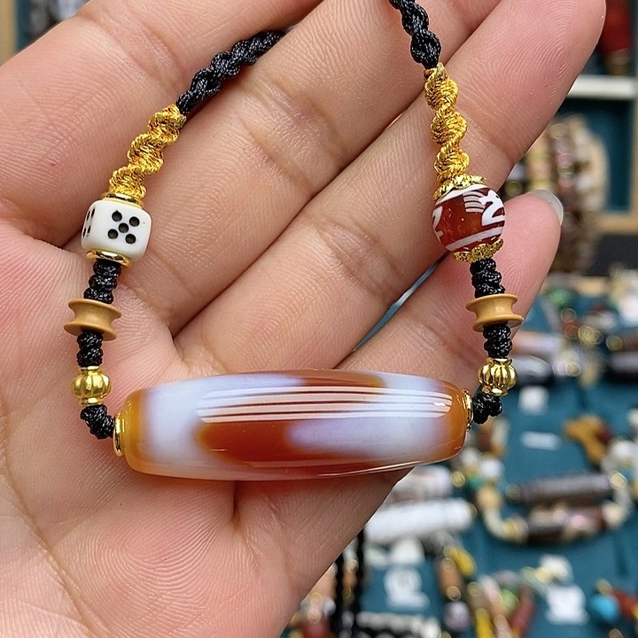 玛瑙/玉髓颈饰合金