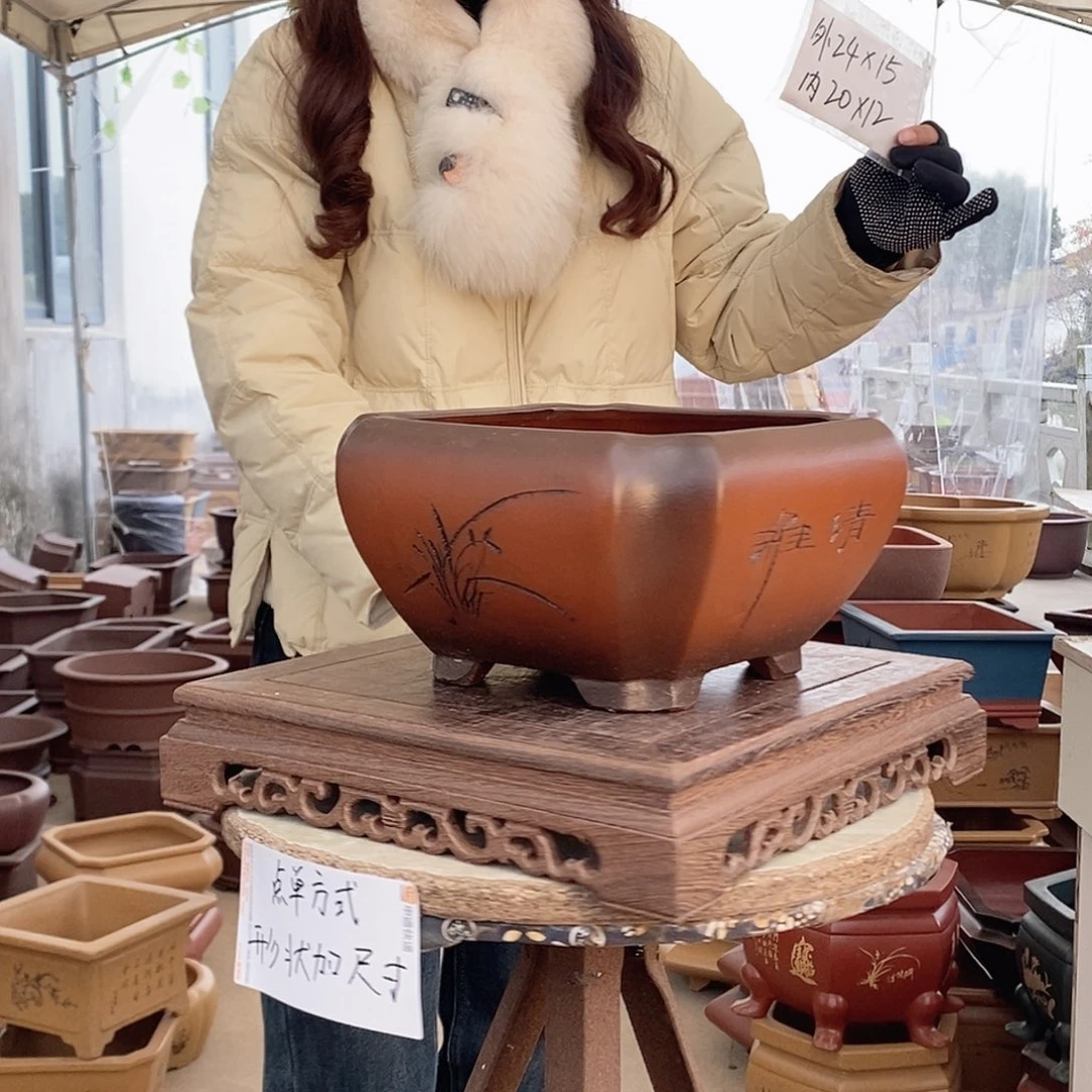 紫砂花盆紫砂花盆