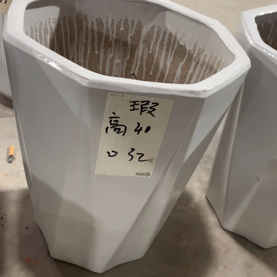 微瑕高温陶瓷花盆