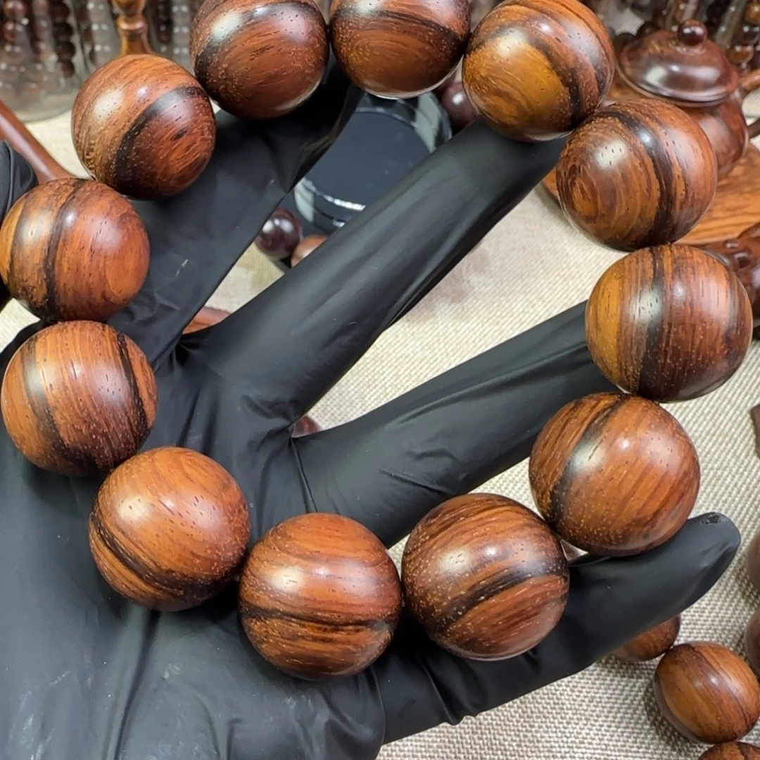 手串/手链黄花梨/降香黄檀老拆料一线天1档