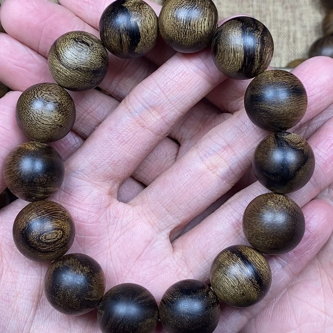 沉香手串越南芽庄白棋楠