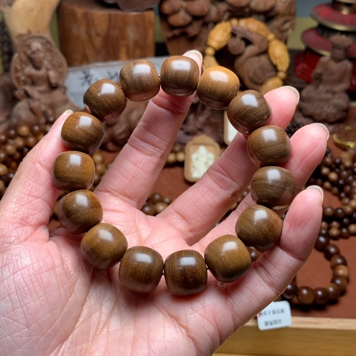 檀香木手串/手链老山檀1415黑油老料奶香