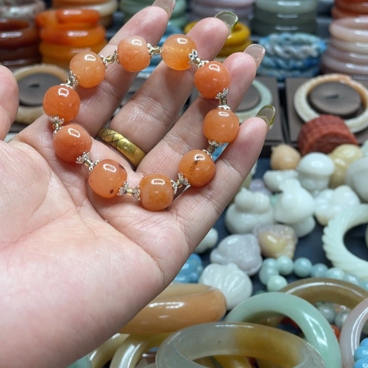 合金手链石英质玉