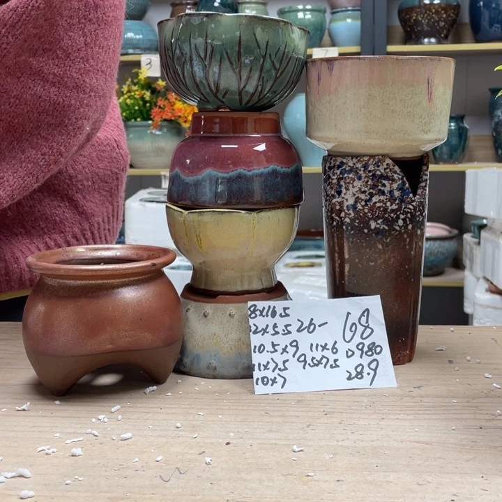 紫砂花盆多肉花盆微瑕68