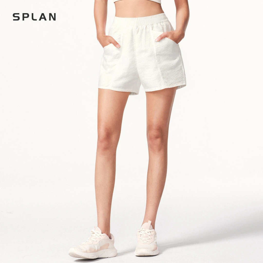 SPLAN-S+户外运动舒适跑步速干宽松防走光短裤25086