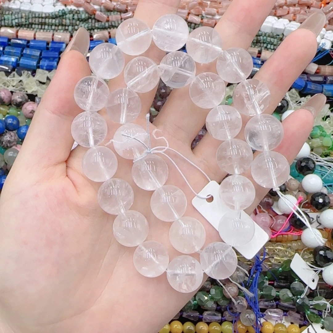 阳***0未镶嵌玛瑙/玉髓珠宝半成品白幽灵一条