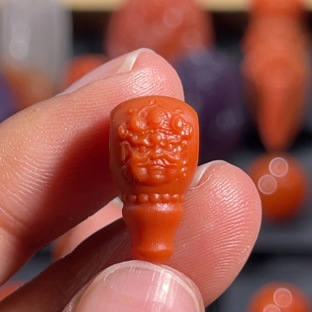 南红玛瑙未镶嵌配饰三通8.7