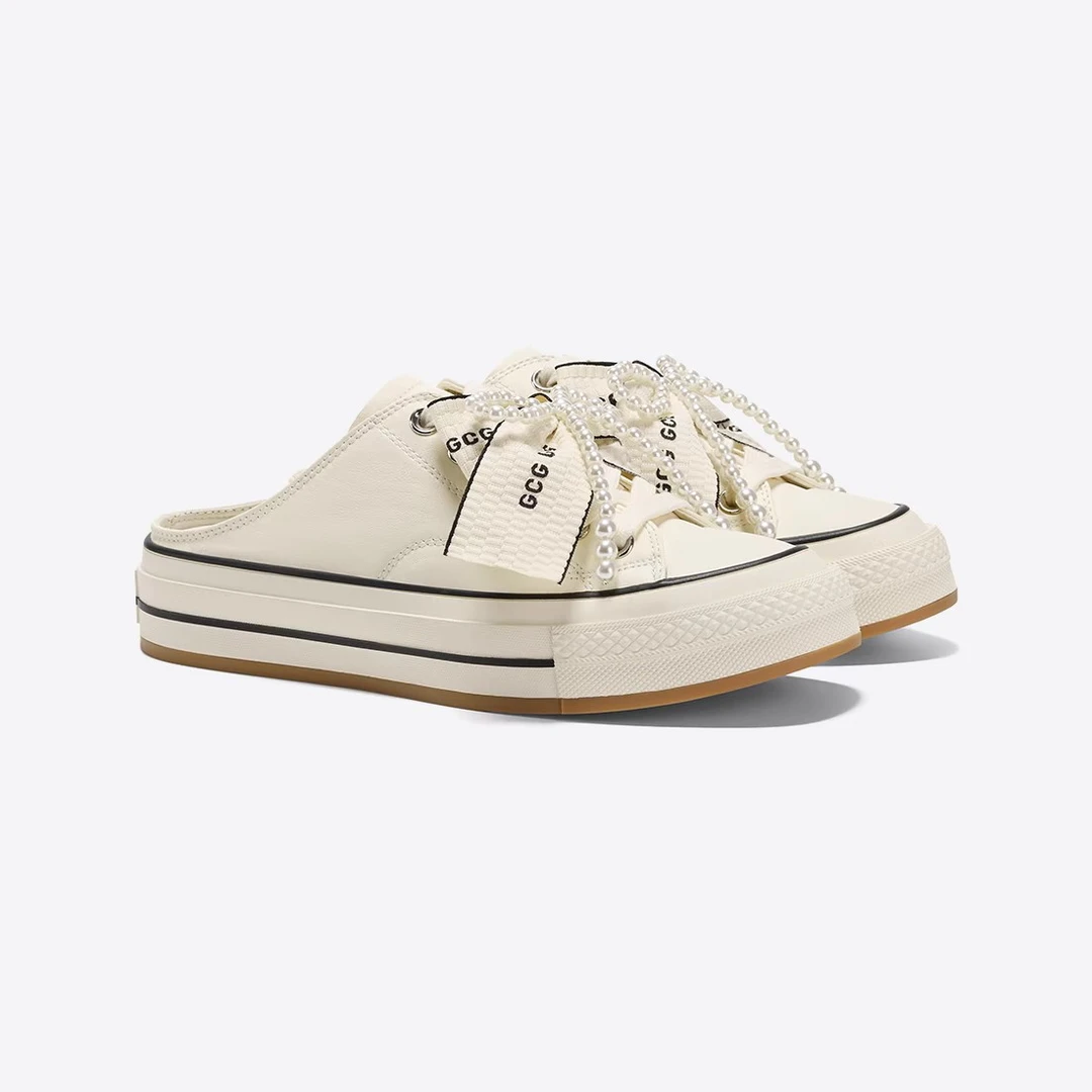 【放风假期】GGCC2025年新款时尚蝴蝶结半拖板鞋女包头凉拖鞋外穿