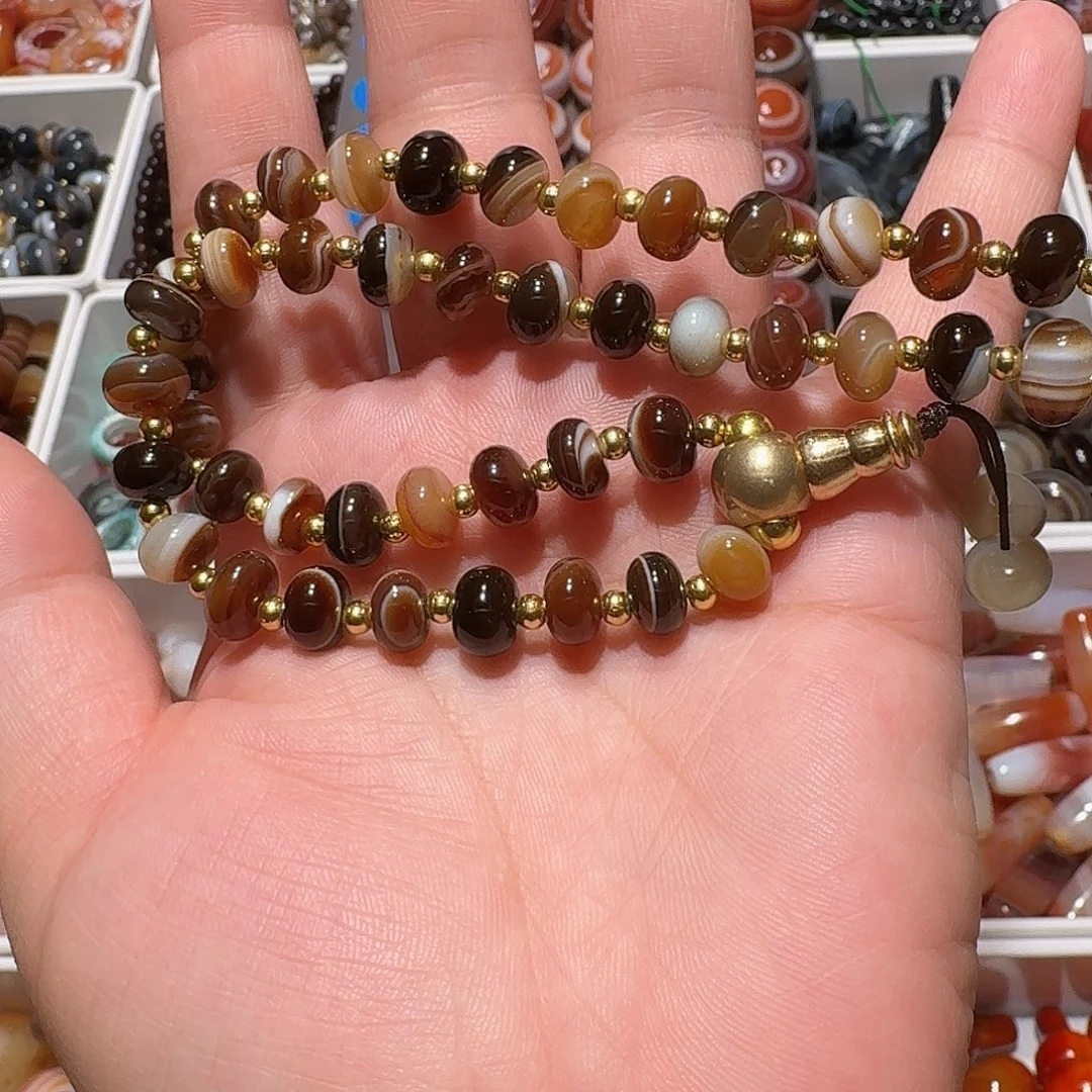 玛瑙/玉髓合金颈饰