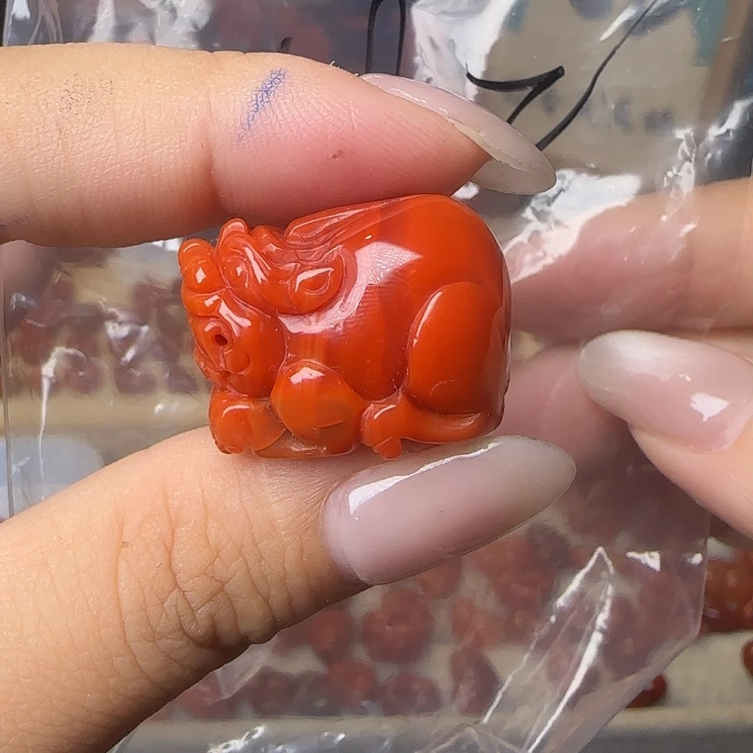 南红玛瑙未镶嵌吊坠(不含链)