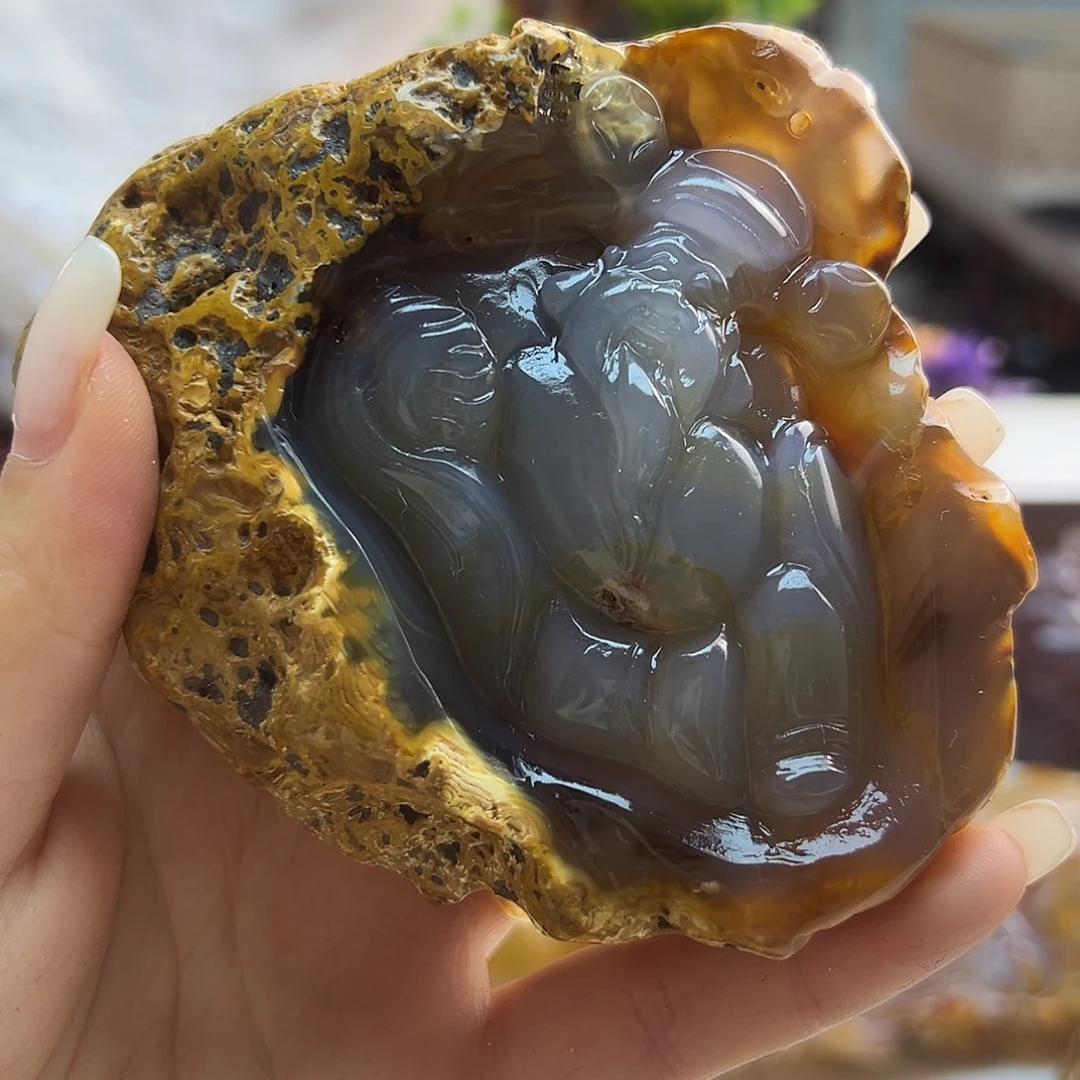 玛瑙/玉髓未镶嵌吊坠(不含链)