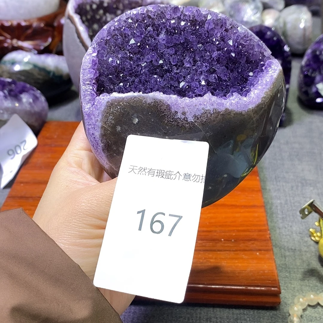 紫晶未镶嵌珠宝半成品