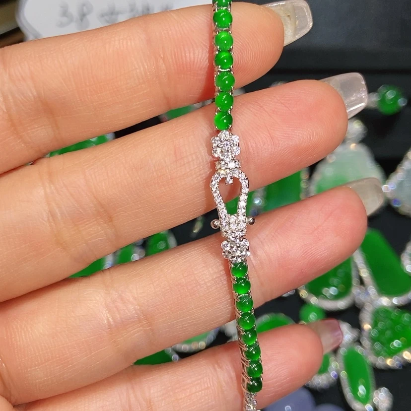 【闪购商品】翡翠手链未镶嵌天然翡翠