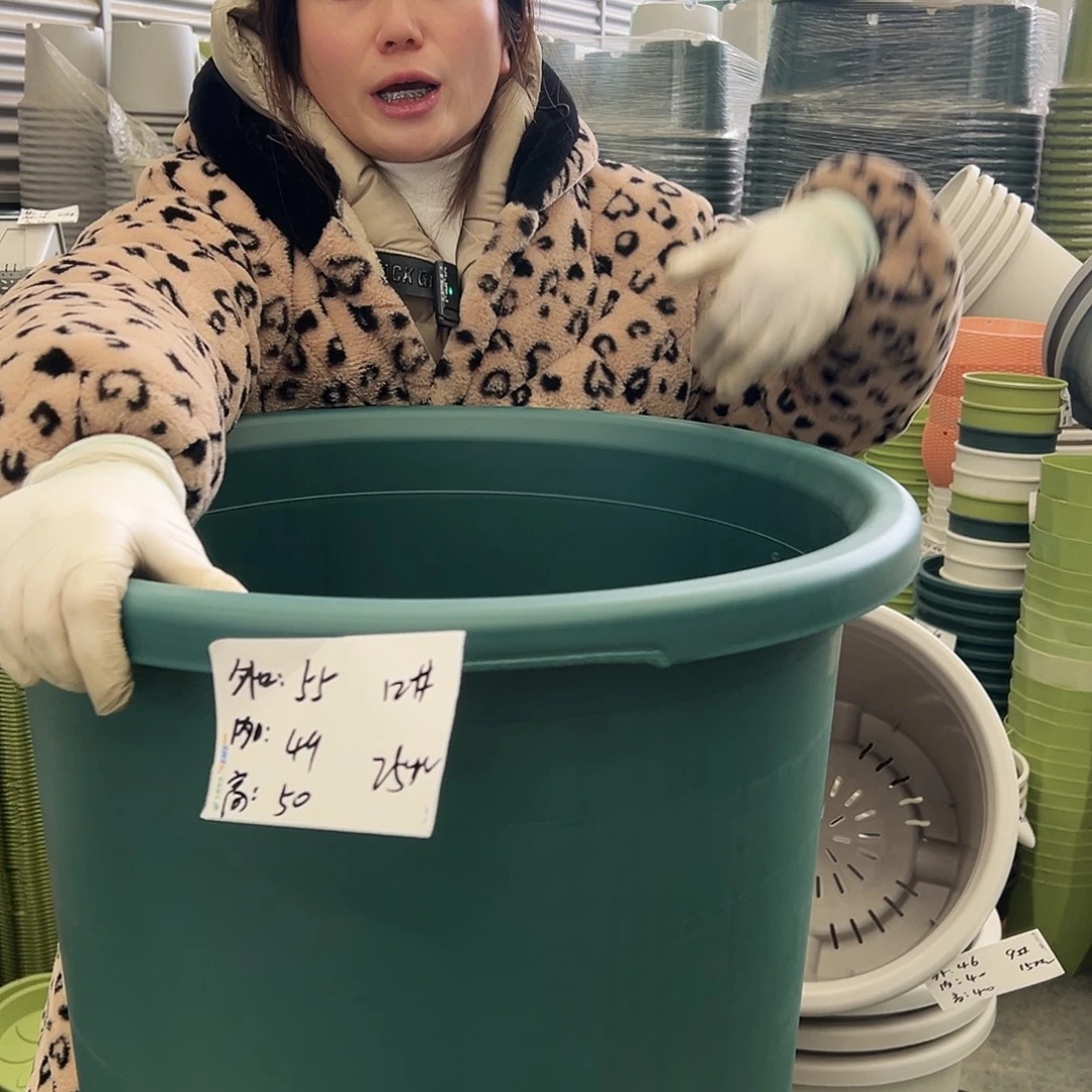 瑕疵四季盆12#墨绿2个无托