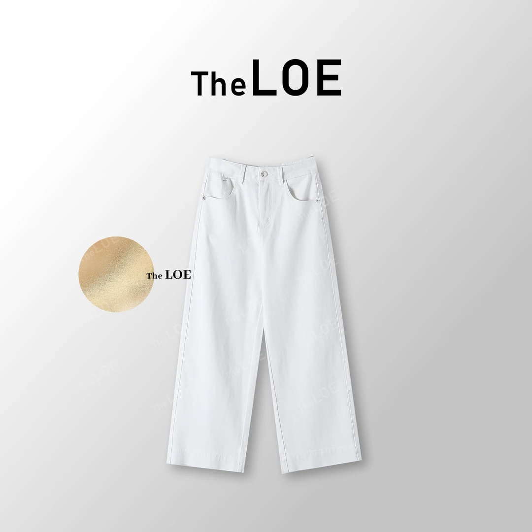 TheLOE/简约白牛 极简气质莱赛尔牛仔裤#LE-K36