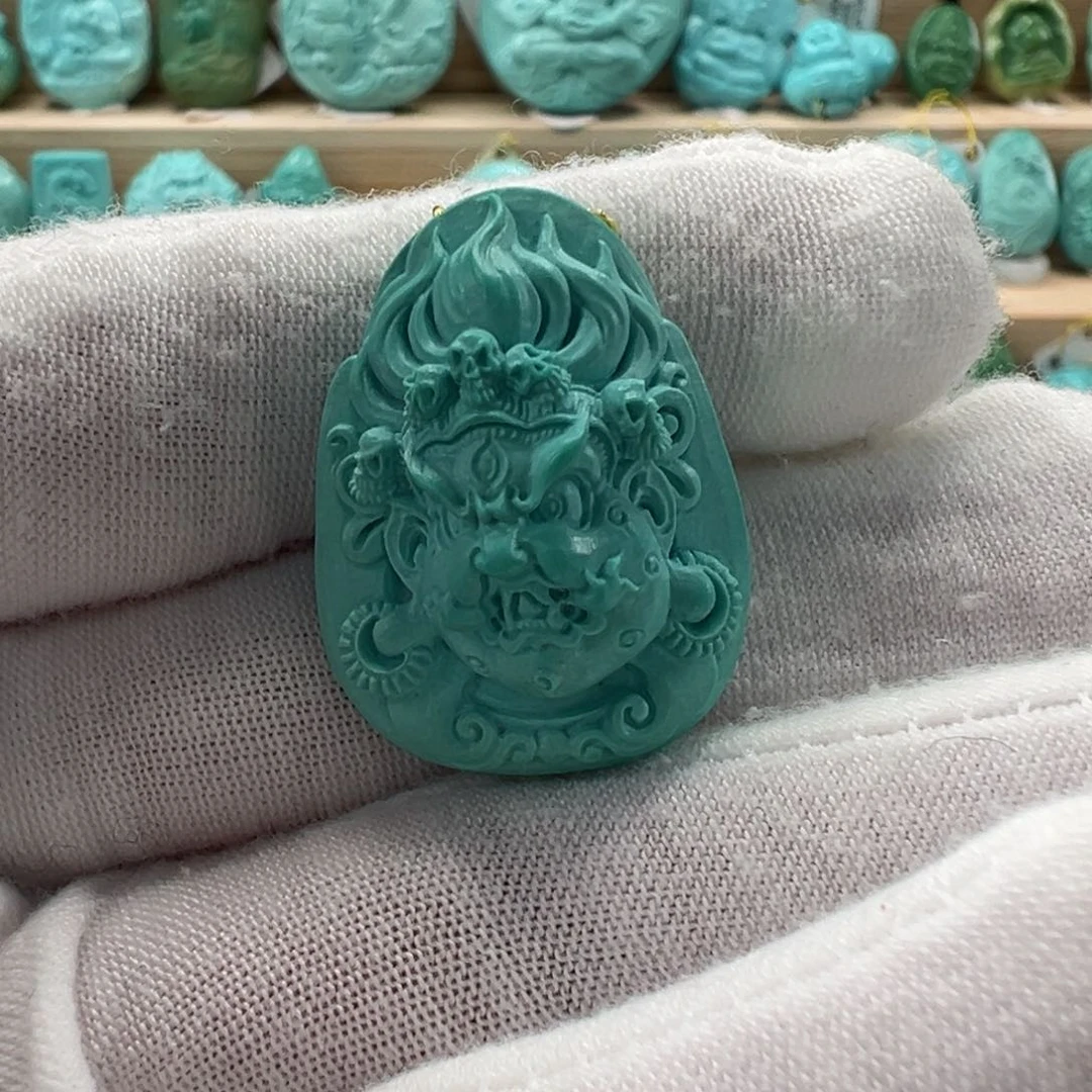 未镶嵌绿松石大黑天21mm