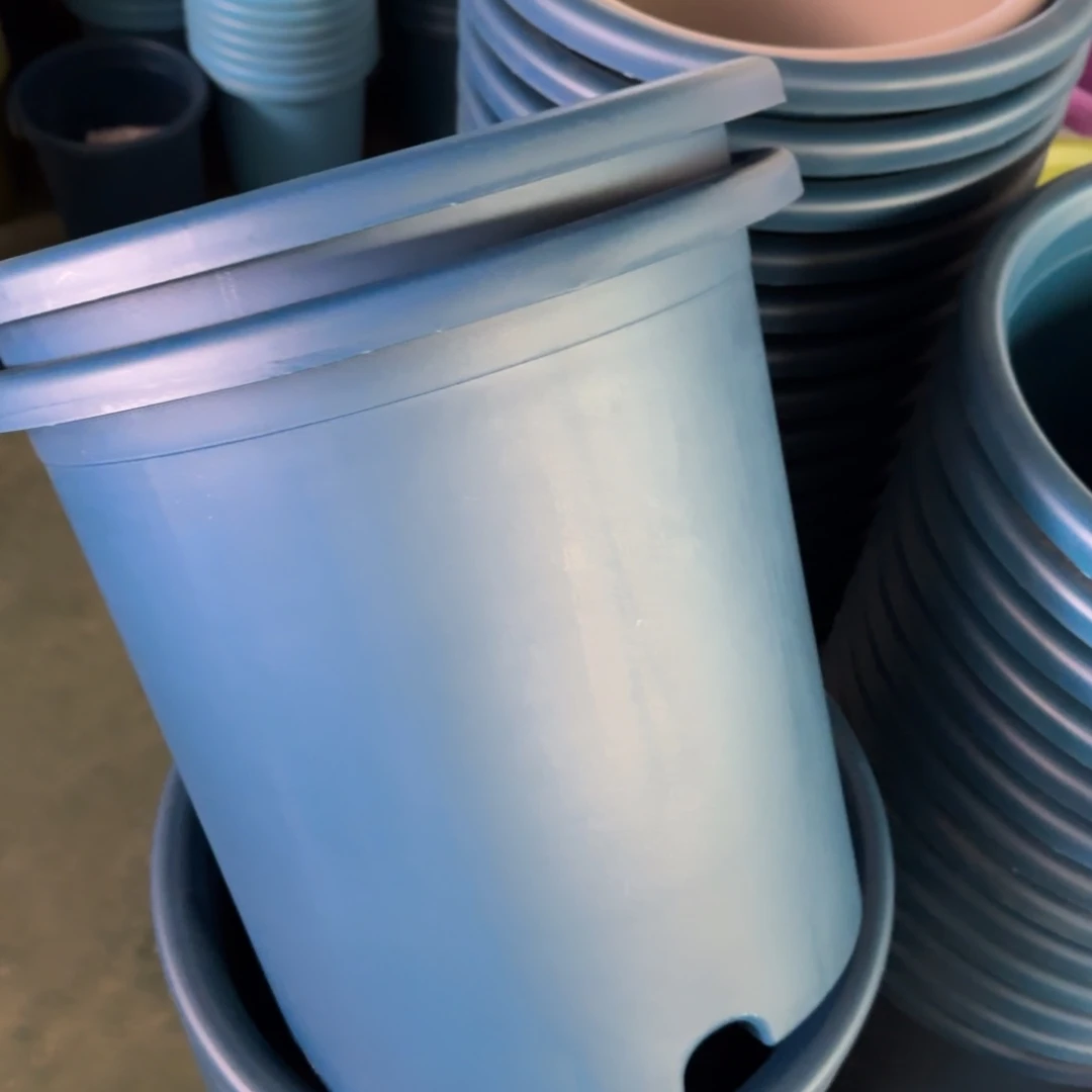 树脂四季盆8#无拖藏青色3