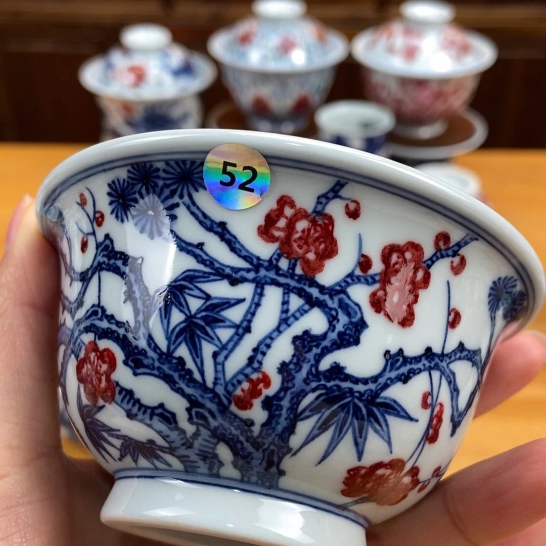 手绘现代茶具非古董